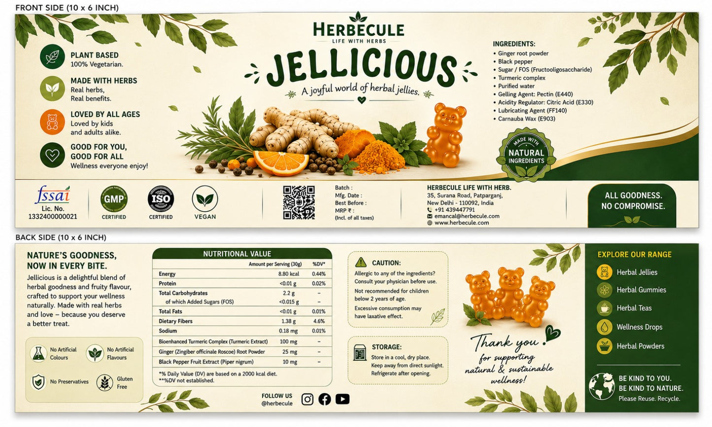 Jellicious Herbal Candies – 10 Pack
